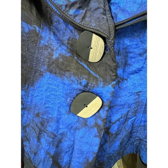 Blue & Black Ruffle Collar Blazer - Picture 8 of 16